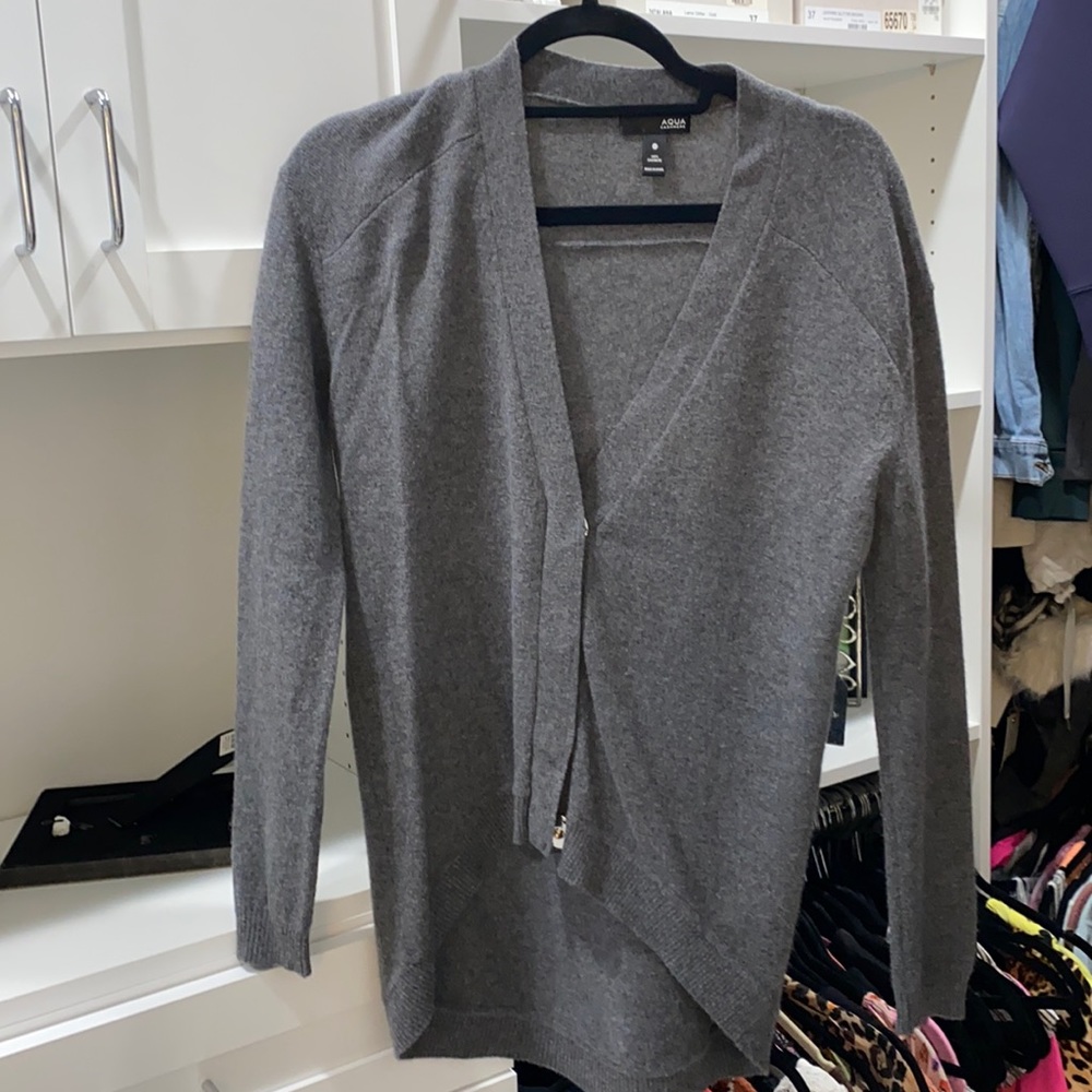 Aqua cashmere xs button cardigan